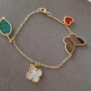 Butterfly Clover Flowers Bracelet